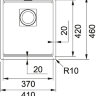 Кухонная мойка Franke Kubus 2 KNG 110-37 оникс 125.0512.449