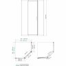 Душевой уголок пятиугольный WasserKRAFT Naab 86S38 100x100x200