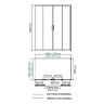 Душевой уголок 170x100x190 см WasserKRAFT Lippe 45S55 с раздвижными дверьми