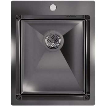 Кухонная мойка FLORACIO Steel F.4151.GM, вороненая сталь