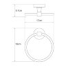 Полотенцедержатель WasserKRAFT Isen K-4060 кольцо