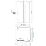 Душевой уголок прямоугольный WasserKRAFT Rhin 44S22 100x90x200 см, раздвижная дверь, белый профиль