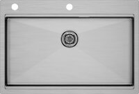 Мойка кухонная Paulmark Kroner 75 Pro PM707551-BS из нержавеющей стали, нержавеющая сталь