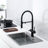 Смеситель Paulmark Gravity Starke Gr213888-AN для кухонной мойки, антрацит