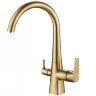 Смеситель для кухни ZORG Steel Hammer SH 819 BRONZE бронза