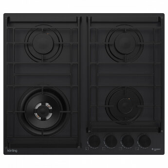 Газовая варочная панель Korting HG 6235 CTN черный