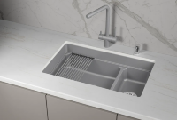 Мойка для кухни Granula Kitchen Space 7304iU алюминиум, 73х45 см, прямоугольная