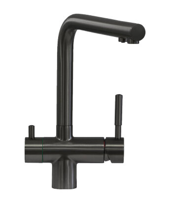 Смеситель для кухни Seaman Visconti SSL-7328-GL светлая оружейная сталь