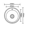 Мойка кухонная Seaman Eco Wien SWT-510-GL.A светлая оружейная сталь