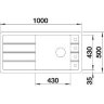 Мойка кухонная BLANCO FARON XL 6 S вулканический серый 527265