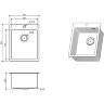 Кухонная мойка FLORACIO Steel F.4151.GMD (DECOR), вороненая сталь
