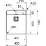 Врезная кухонная мойка  FRANKE MRX 210-40 TL