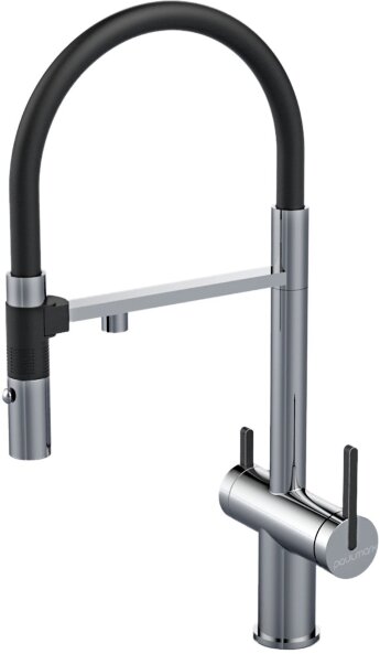 Смеситель Paulmark Gravity Starke Gr213888-BS для кухонной мойки, нержавеющая сталь