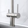 Смеситель Paulmark Gravity Starke Gr213888-BS для кухонной мойки, нержавеющая сталь