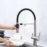 Смеситель Paulmark Gravity Starke Gr213888-BS для кухонной мойки, нержавеющая сталь