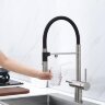 Смеситель Paulmark Gravity Starke Gr213888-BS для кухонной мойки, нержавеющая сталь
