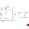 Кухонная мойка EMAR EMB-116 PVD Nano coppery