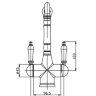 Смеситель для кухни Seaman Visconti SSL-7517-LG светлое золото