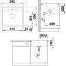 Врезная кухонная мойка Blanco Legra 6 вулканический серый 527269