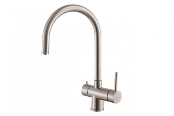 Смеситель для кухни  ZorG InoX SZR-7020 нержавеющая сталь