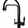 Смеситель для кухни под фильтр ZORG ZR 342-6 YF BLACK черный
