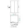 Душевой уголок прямоугольный WasserKRAFT Rhin 44S16 110x100x200 см, раздвижная дверь, белый профиль