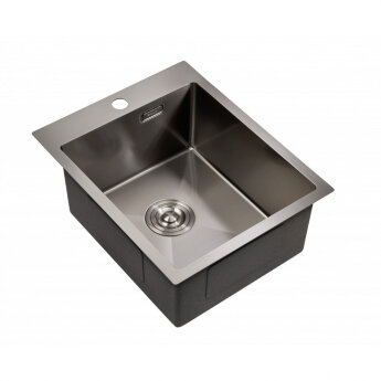 Мойка для кухни MILACIO Denia 41 Steel сталь воронёная MC.77469