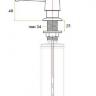 Дозатор жидкого мыла ZorG Sanitary ZR-20 Bl чёрный