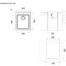 Мойка для кухни Longran Cube CUG 410.500 терра