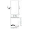 Душевой уголок прямоугольный WasserKRAFT Rhin 44S07 120x90x200 см, раздвижная дверь, белый профиль