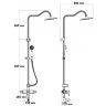 Душевая стойка Zorg Antic A 10150 BR, бронза