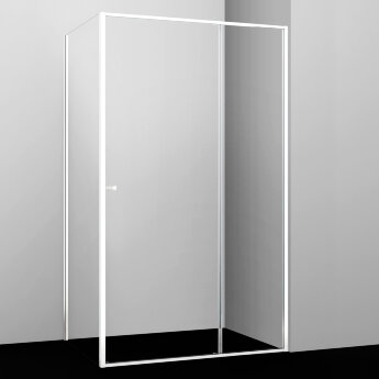 Душевой уголок прямоугольный WasserKRAFT Rhin 44S10 120x100x200 см, раздвижная дверь, белый профиль