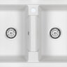 Мойка кухонная Paulmark Tandem 80/2 PM238150-WH из искусственного камня IT-Granit, белый