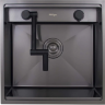 Комплект для кухни мойка и смеситель Hoffger Klape 5050 Black (Чёрный)