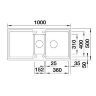 Кухонная мойка Blanco Adira 6 S черный  527601