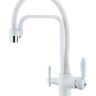 Смеситель для кухонной мойки ZORG Sanitary ZR 342-8 YF WHITE