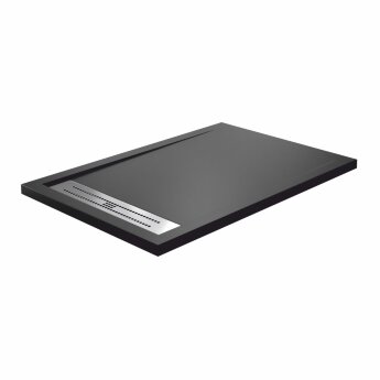 Душевой поддон WasserKRAFT Abens 20T36, прямоугольный 140x90x4 см, черный матовый