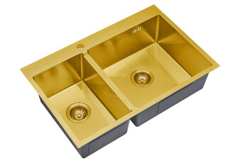 Кухонная мойка STEEL KITCHEN SKS 78-2-51-R BRONZE