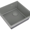 Мойка для кухни ZORG LUX 4844 GUN GREY серый с накладкой