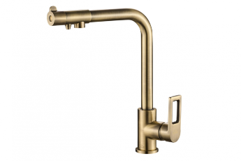 Смеситель для кухни ZORG Steel Hammer SH 572 BRONZE бронза