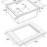 Мойка кухонная Paulmark Gerberg 48 Uni PM254844-BG из нержавеющей стали, брашированное золото