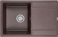 Мойка кухонная Paulmark Flugen 50-780 PM217850-CO из искусственного камня IT-Granit, кофе
