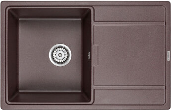 Мойка кухонная Paulmark Flugen 50-780 PM217850-CO из искусственного камня IT-Granit, кофе