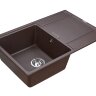 Мойка кухонная Paulmark Flugen 50-780 PM217850-CO из искусственного камня IT-Granit, кофе