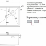 Мойка для кухни ZORG LUX 5344 GUN GREY серая с накладкой