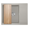 Мойка для кухни Granula Estetica 6202 базальт, 62х50 см, прямоугольная