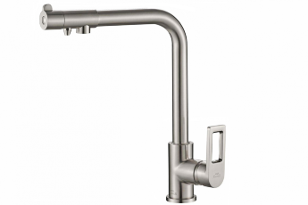 Смеситель для кухни ZORG Steel Hammer SH 572 SATIN сатин