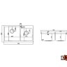 Кухонная мойка EMAR EMB-210 PVD Nano dark