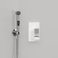 WasserKRAFT Встраиваемый комплект для биде со шлангом 100 см A010656WHITE
