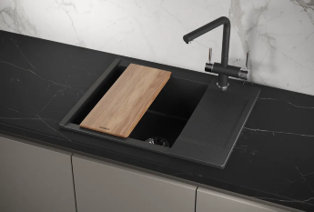 Мойка для кухни Granula Estetica 6202 черный, 62х50 см, прямоугольная